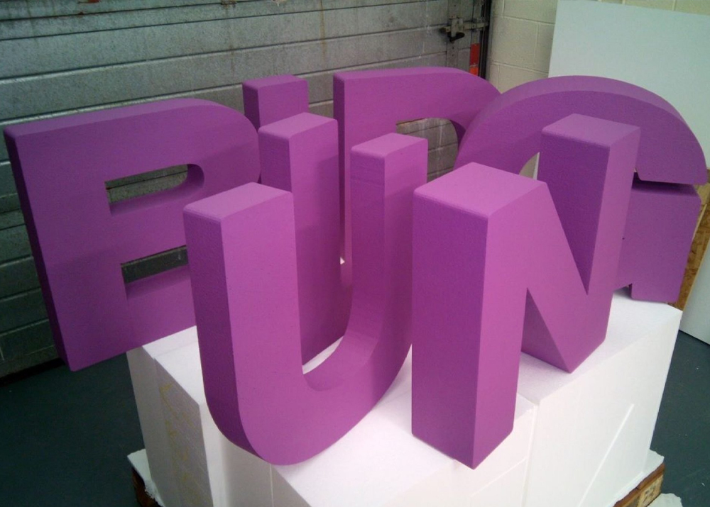 Объемные буквы из пенопласта