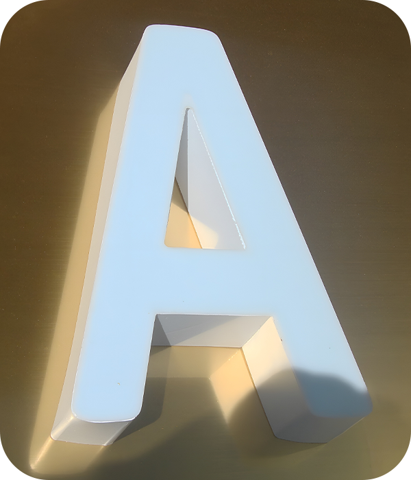 Вывески из объемных пластиковых букв, Сочи